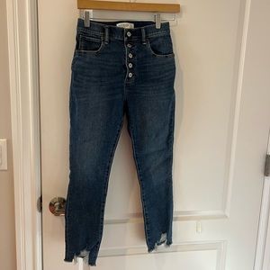 Only worn once! Abercrombie Skinny Ankle High Rise jeans, 26Short